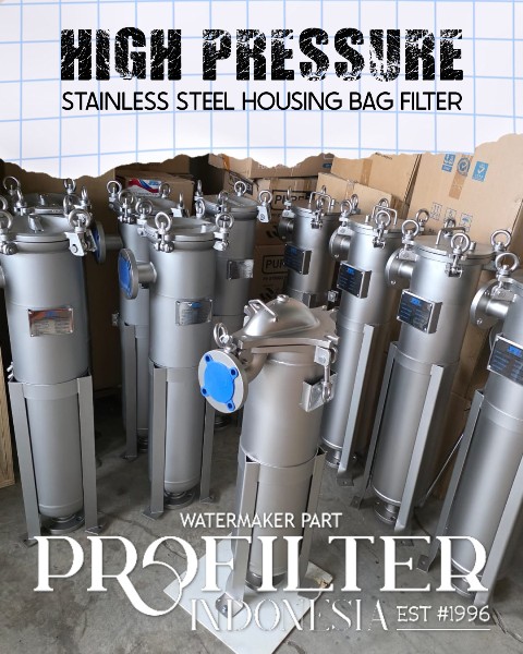 stainless steel housing filter bag high pressure