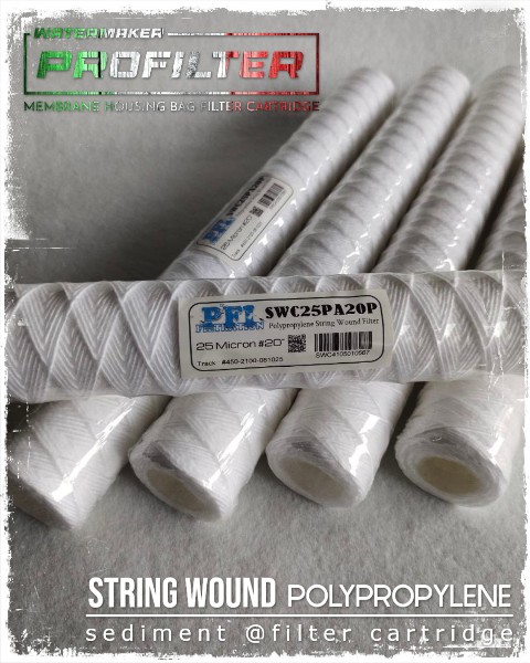 pfi swc series string wound pp cartridge filter benang