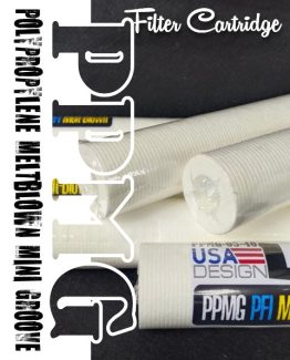 PPMG Polypropylene Mini Groove Meltblown Filter Cartridge PFI