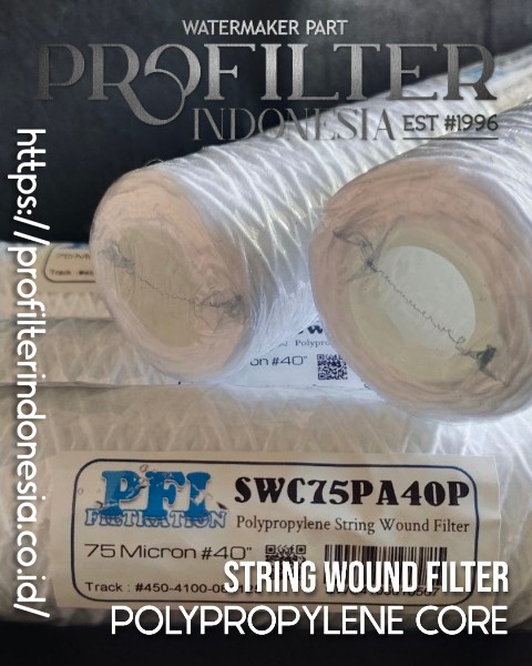 cartridge filter benang pp yarn string wound micron
