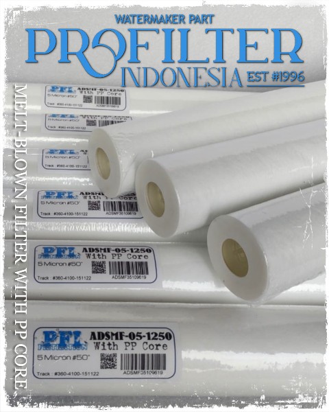adsmf filter cartridge swro bwro pltu meltblown with pp core